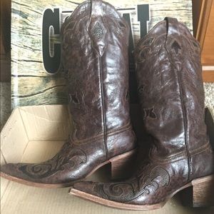Corral Vintage  Chocolate Lizard Boots